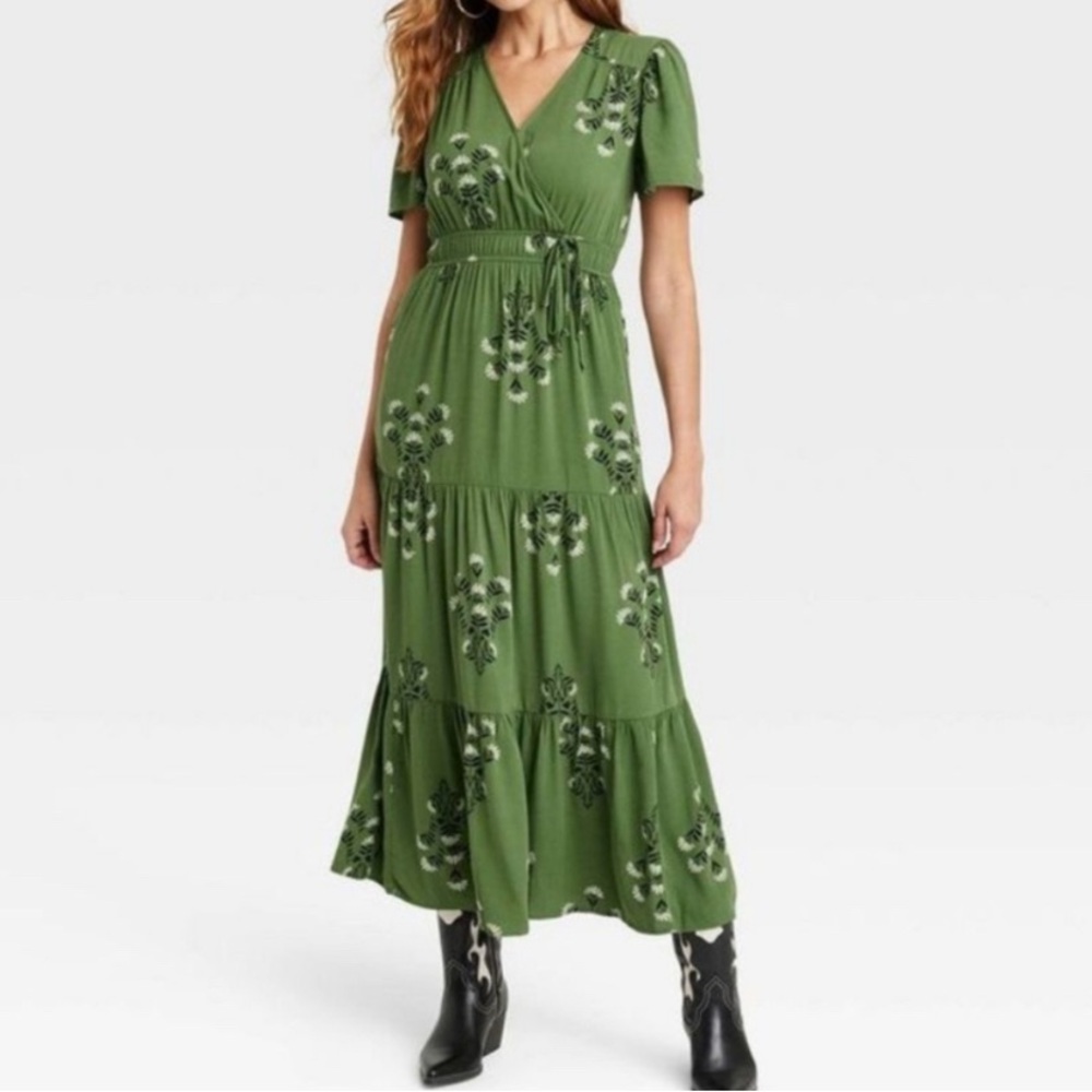 Knox Rose Plus Size XXL Green Maxi Dress